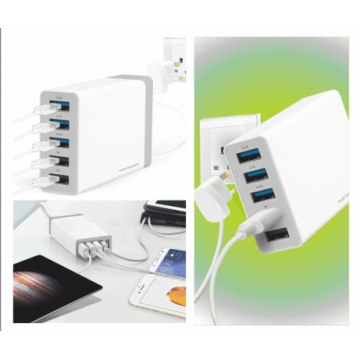 40 Watt 5 Port USB Charger